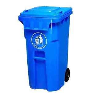 供应120L塑料垃圾桶 户外垃圾桶 方形塑料垃圾桶