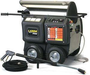 美国LANDA电驱动/电加热型热水高压/超高压清洗机设备